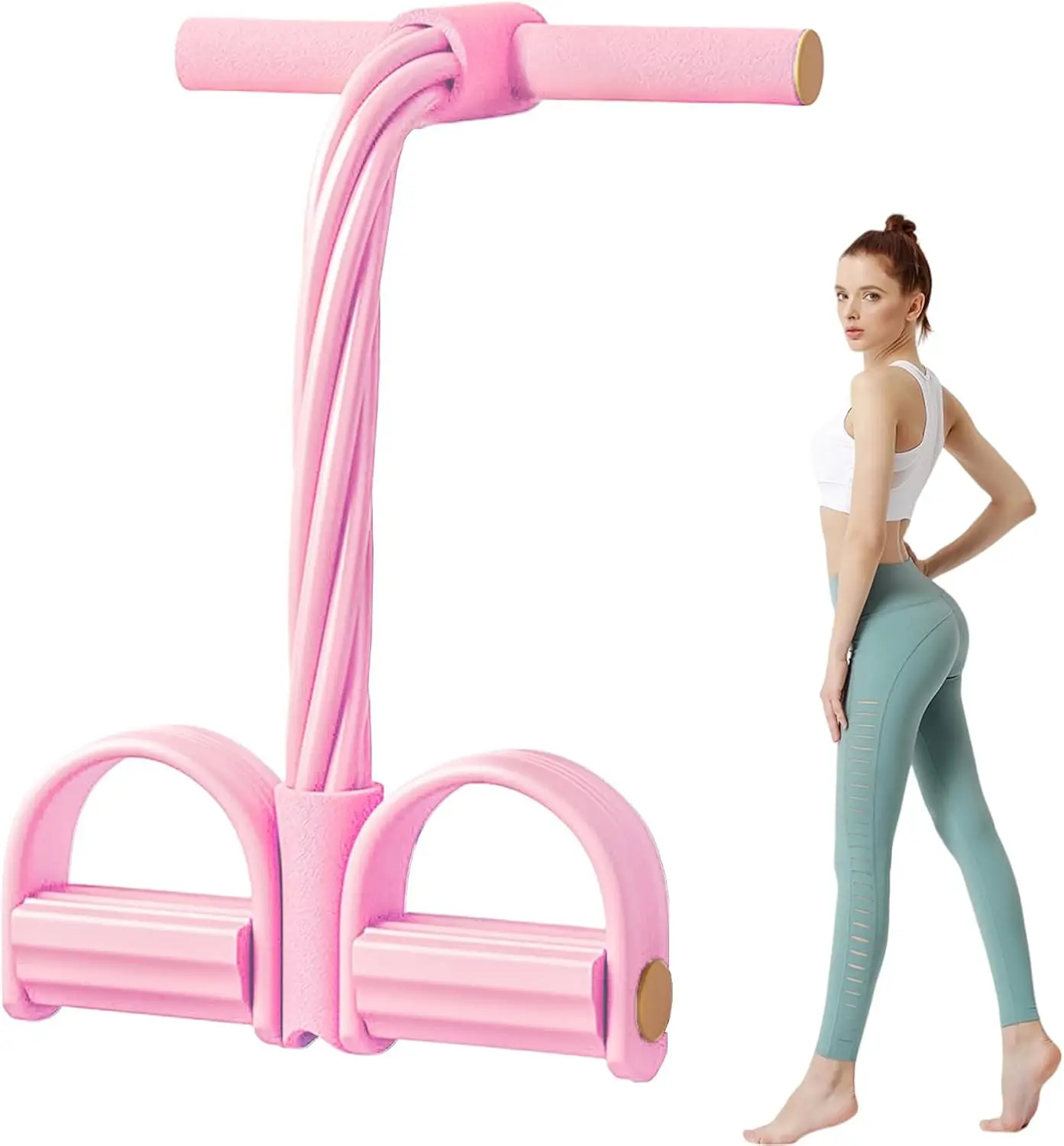 Pedal Resistance Band – Seated Elastic Pull Rope for Stretching, Core & Home Rehab - view 11