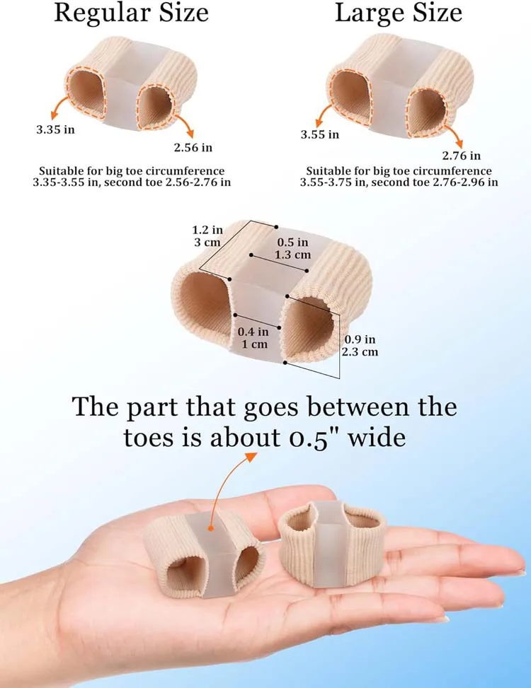 Toe Separators 2-Pack – Bunion Relief & Toe Spacers for Daily Wear - packaging