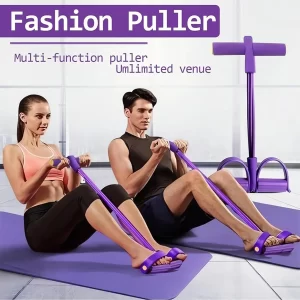 Pedal Resistance Band – Seated Elastic Pull Rope for Stretching, Core & Home Rehab