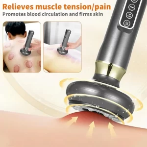 Electric Cupping & Gua Sha Massager – 12-Level Vacuum Suction