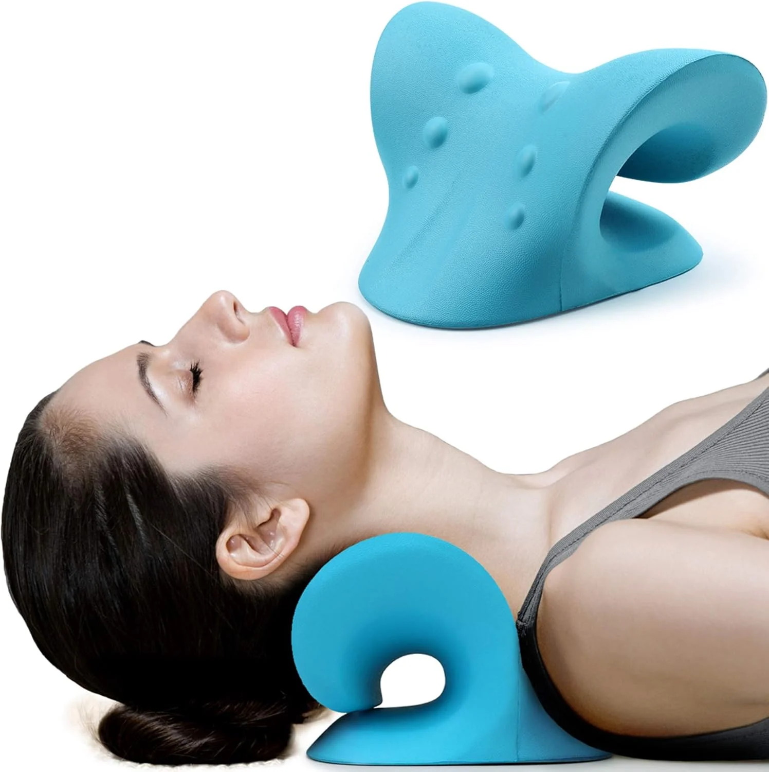 Cervical Neck Support Pillow – Ergonomic Neck Stretcher