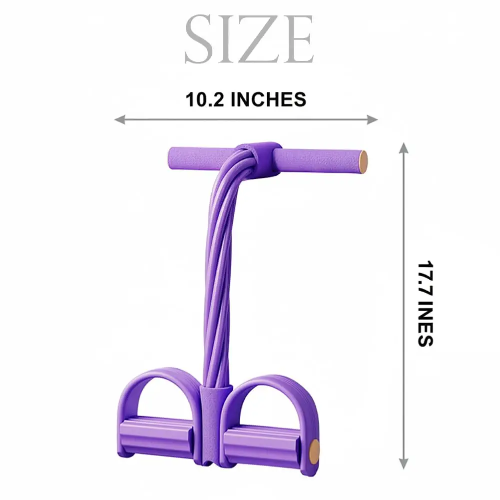 Pedal Resistance Band – Seated Elastic Pull Rope for Stretching, Core & Home Rehab - color options