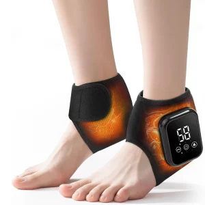 Heated Ankle Brace 2-Pack – 3-Level Heat Therapy Ankle Wraps