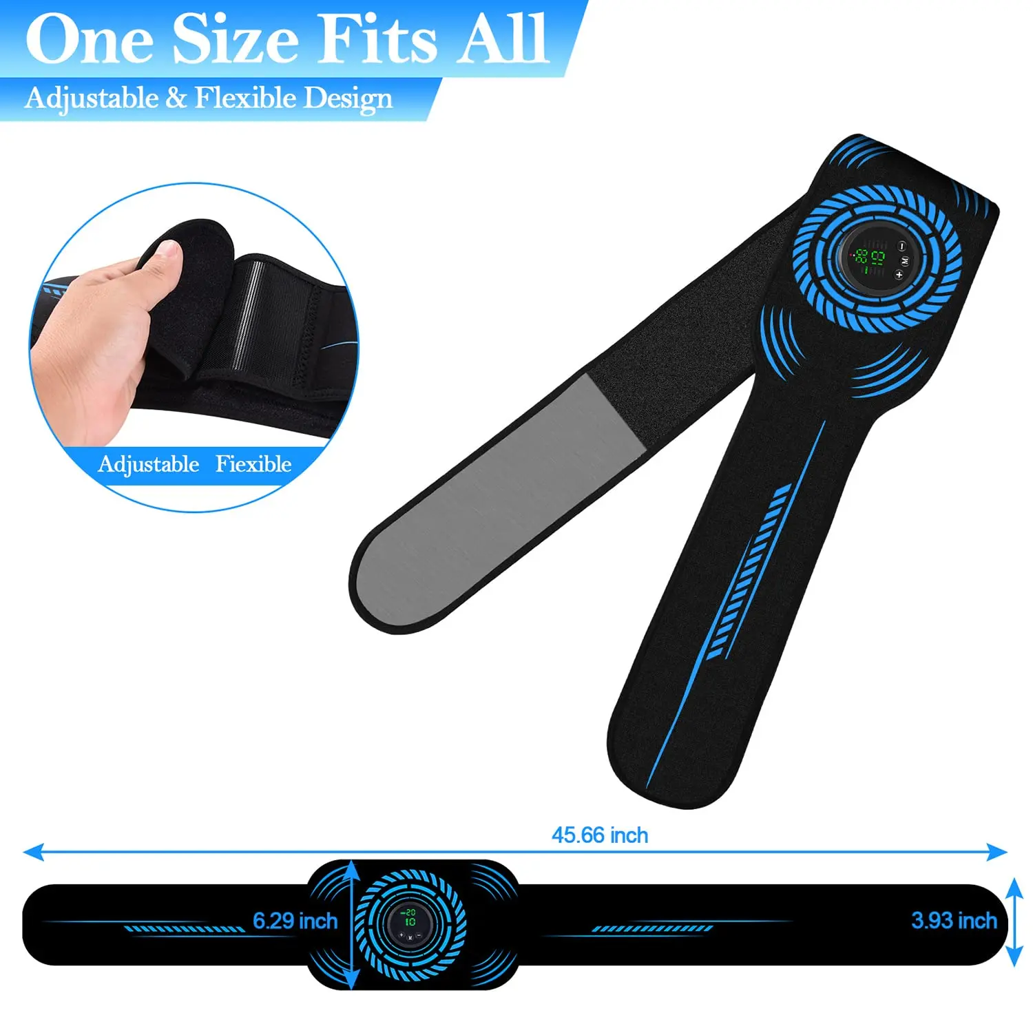 EMS Abdominal Toning Belt – Wireless Abs Muscle Stimulator, Gel-Free - packaging