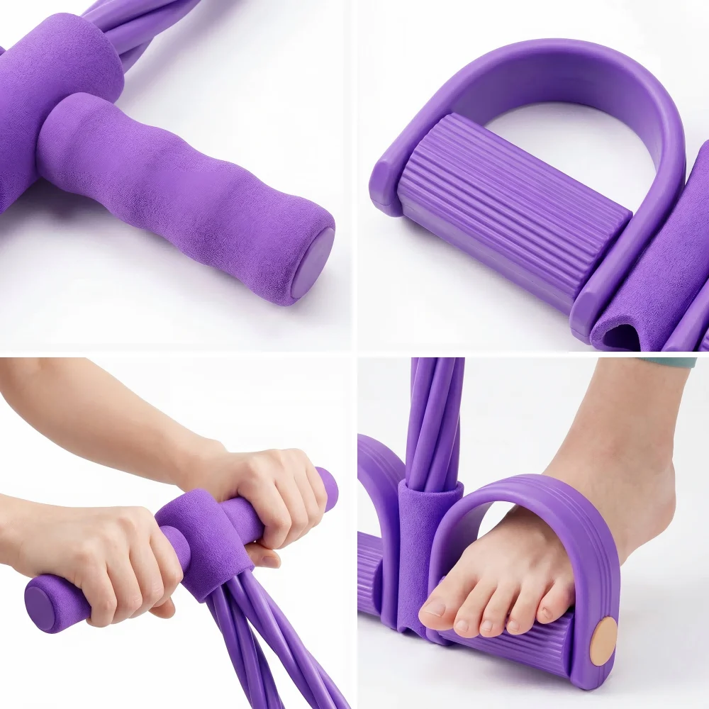 Pedal Resistance Band – Seated Elastic Pull Rope for Stretching, Core & Home Rehab - packaging