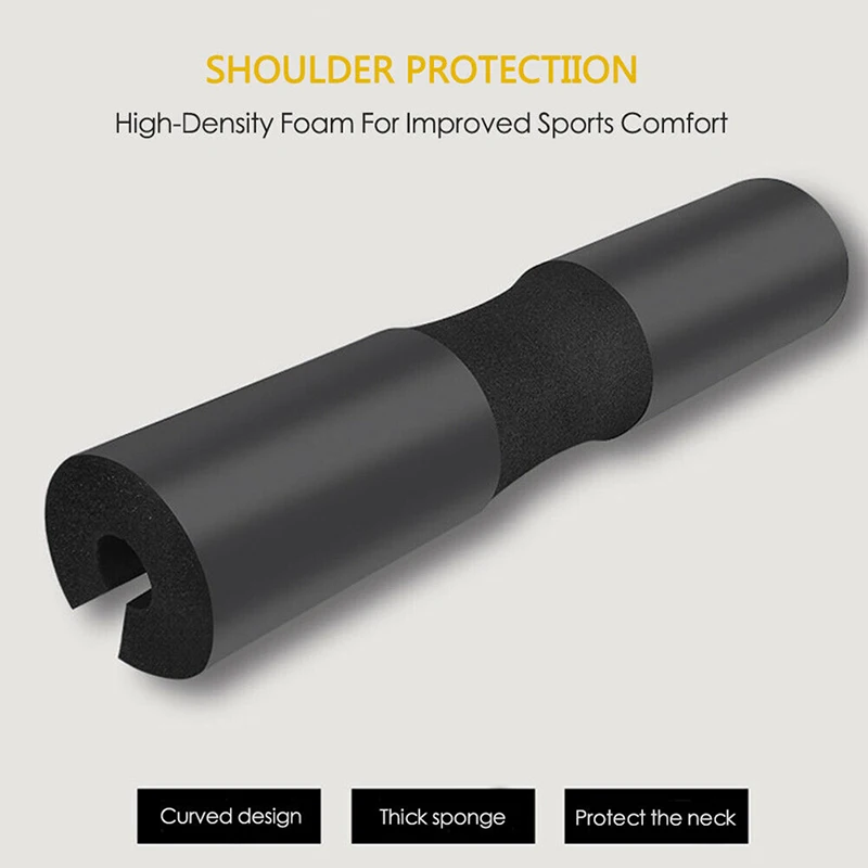 Barbell Squat Pad – Foam Shoulder Protector for Squats, Hip Thrusts & Lunges - in use