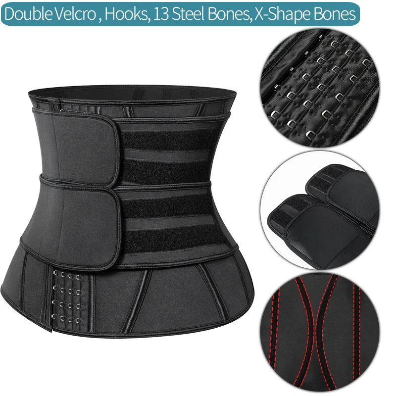 Neoprene Waist Trainer Sweat Belt – Core Compression & Workout Support - view 13