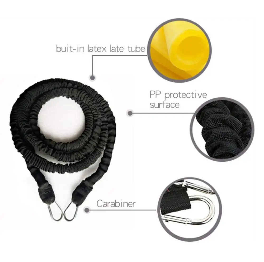 Bungee Resistance Cord Set – Sprint, Lateral & Vertical Jump Speed Training - in use