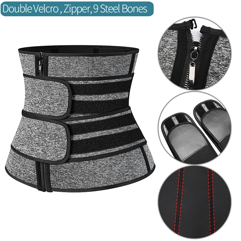 Neoprene Waist Trainer Sweat Belt – Core Compression & Workout Support - packaging
