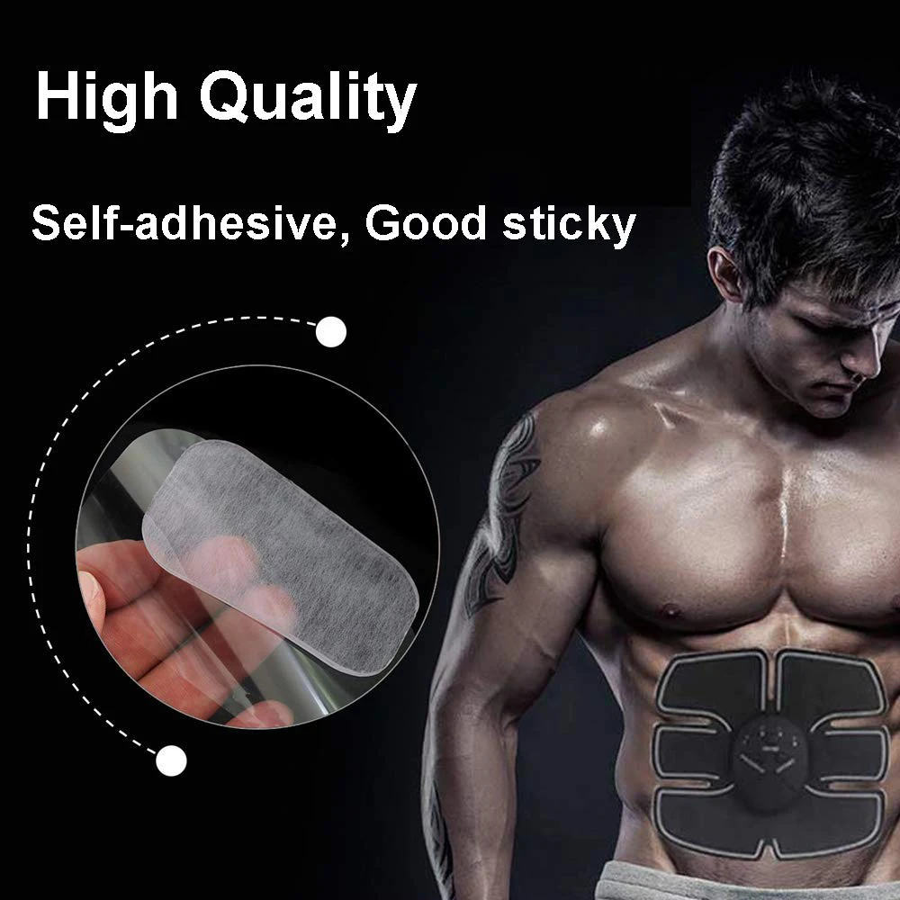 EMS Gel Pads 50pc – Replacement Pads for Abdominal Toning Belts - size and dimensions