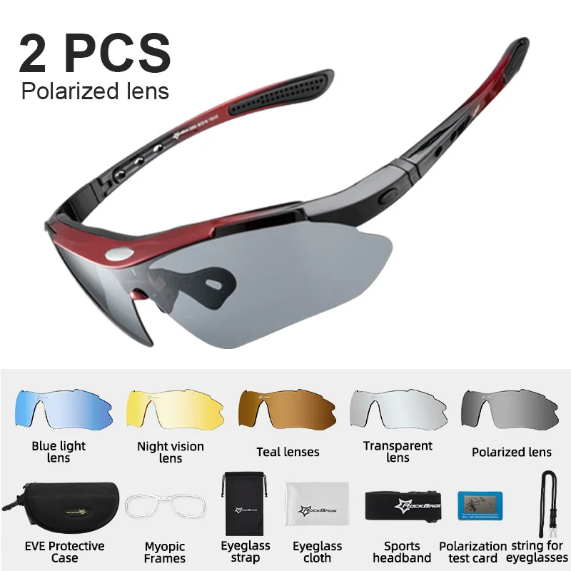 ROCKBROS Polarized Cycling Glasses – UV400 Sports Sunglasses with 5 Lenses - view 11
