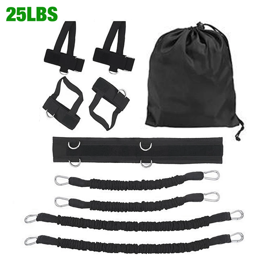 Fitness Boxing Training Resistance Band Set Stretching Strap Exercise Belt For - in use