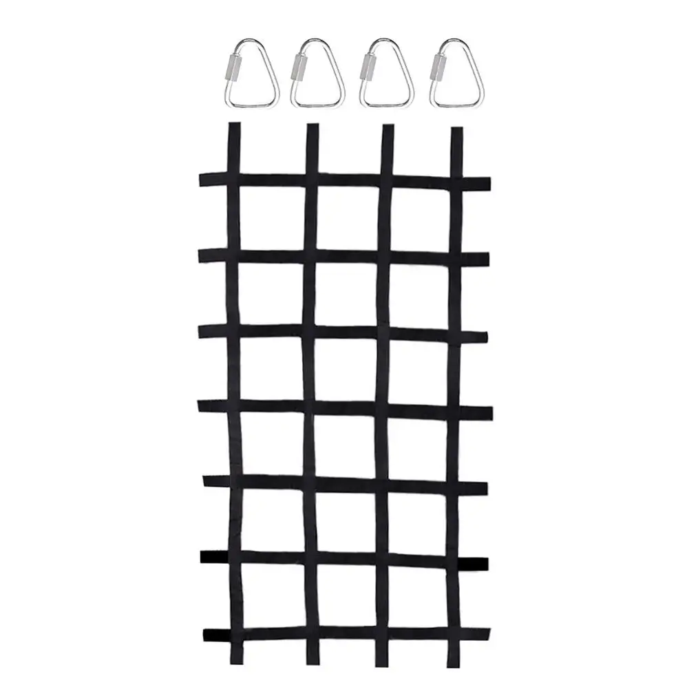 Climbing Cargo Net 89" x 46" – Polyester Rope Ladder for Ninja & Swing Sets - detail view