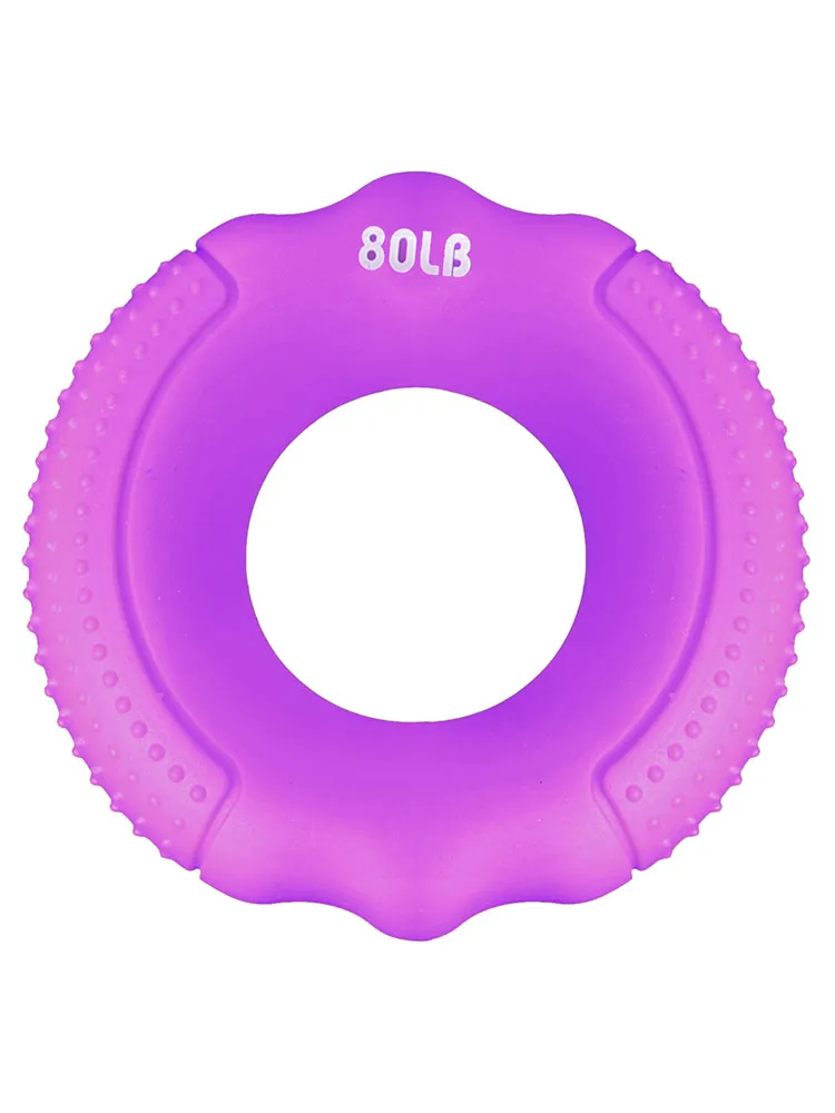Silicone Hand Gripper – Adjustable Grip Ring for Finger Strength - side view