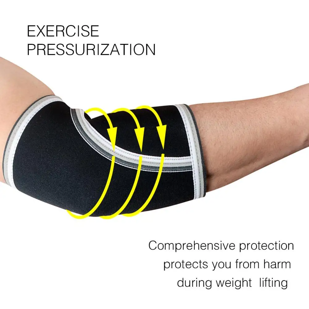1 Pair Elbow Sleeves 7mm High Performance Sleeve Support for Weightlifting - size and dimensions