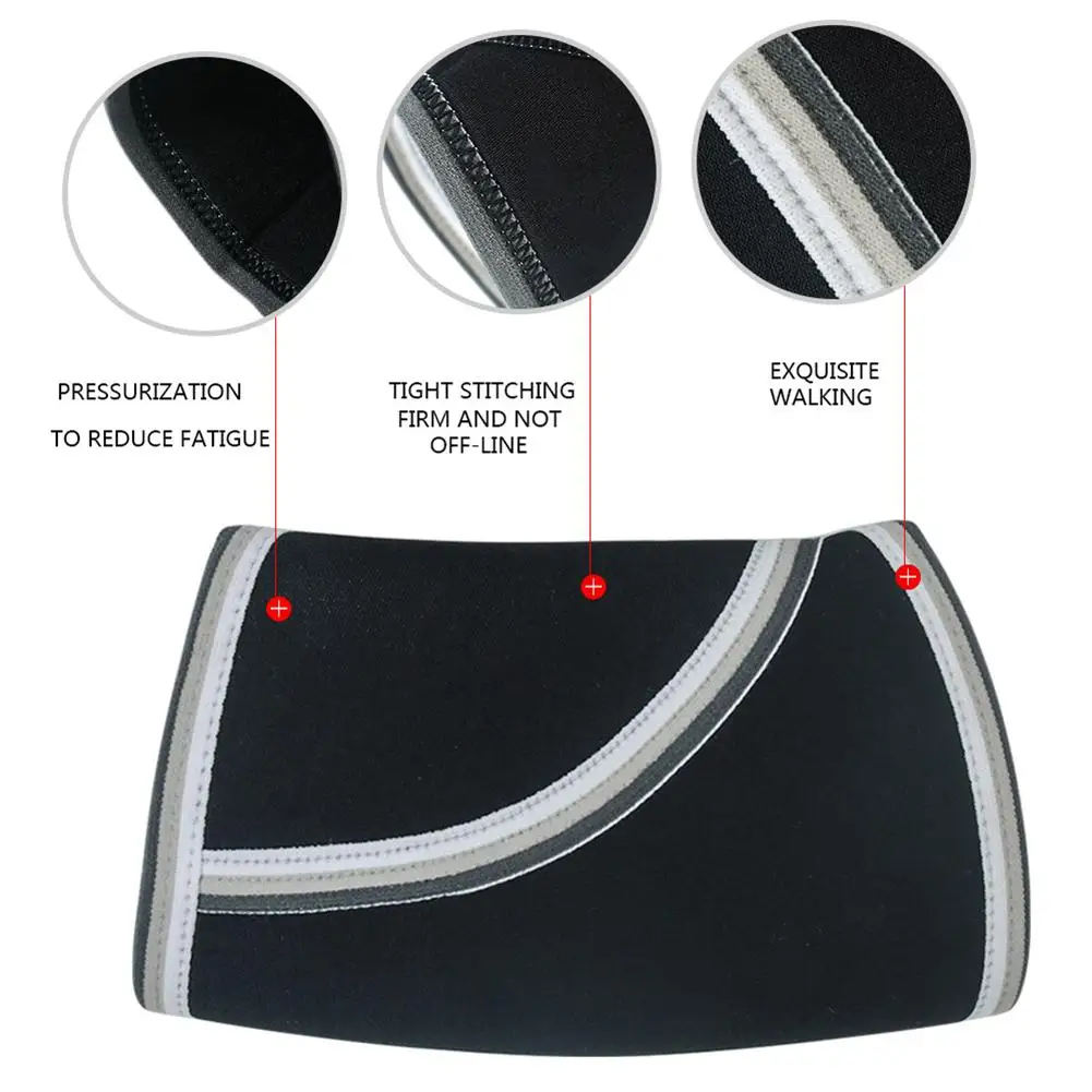 1 Pair Elbow Sleeves 7mm High Performance Sleeve Support for Weightlifting - close-up detail