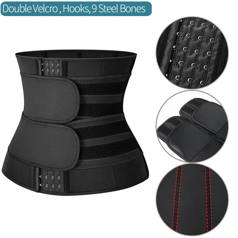 Neoprene Waist Trainer Sweat Belt – Core Compression & Workout Support - view 11