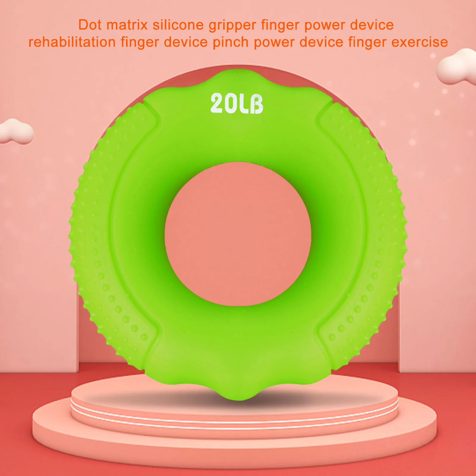 Silicone Hand Gripper – Adjustable Grip Ring for Finger Strength - alternate view