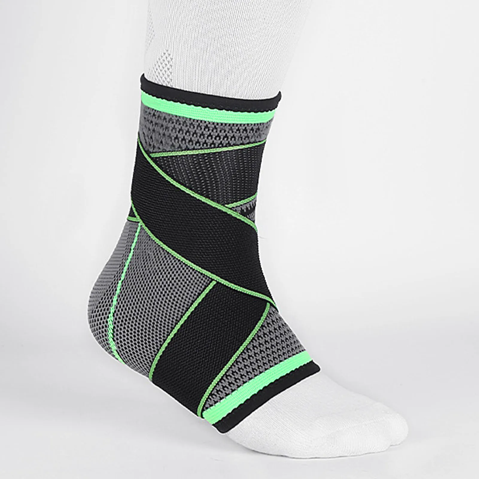 Achilles Ankle Support Strap – Adjustable Tendon Brace - close-up detail