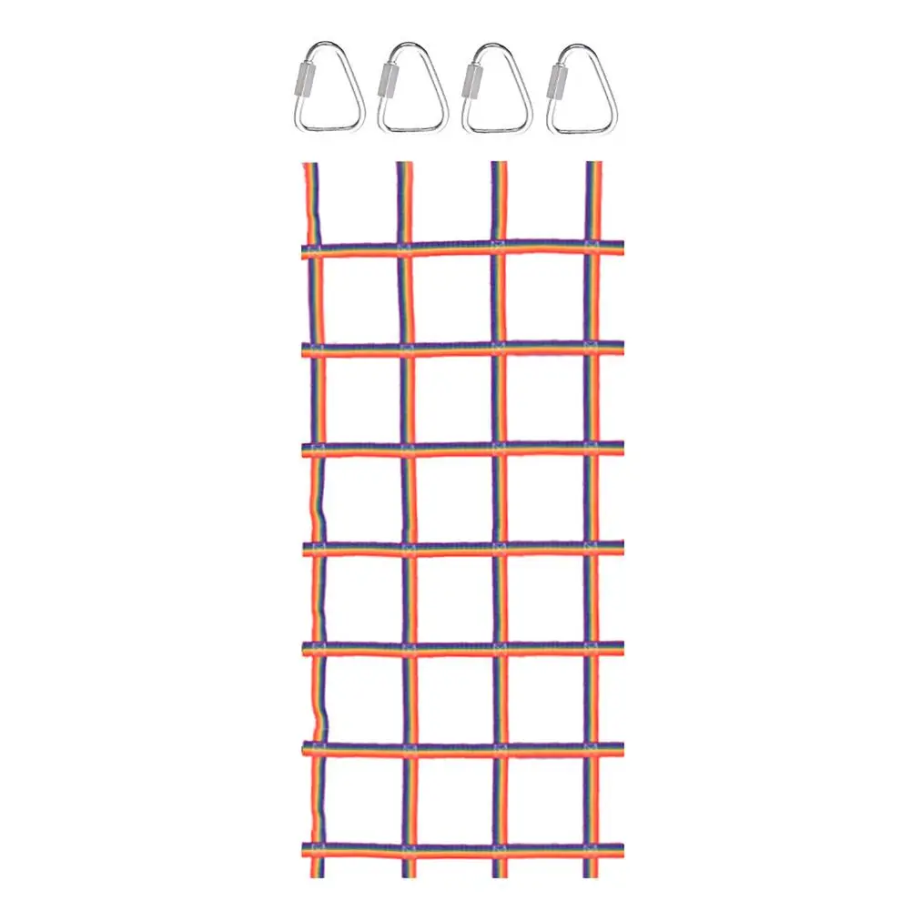 Climbing Cargo Net 89" x 46" – Polyester Rope Ladder for Ninja & Swing Sets - packaging