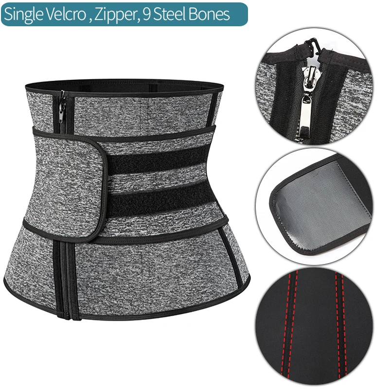 Neoprene Waist Trainer Sweat Belt – Core Compression & Workout Support - side view