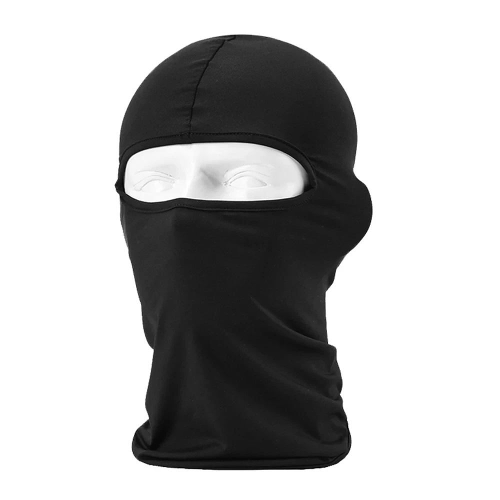 UPF 50+ Cycling Face Mask – Ice Silk Balaclava & Helmet Liner - in use