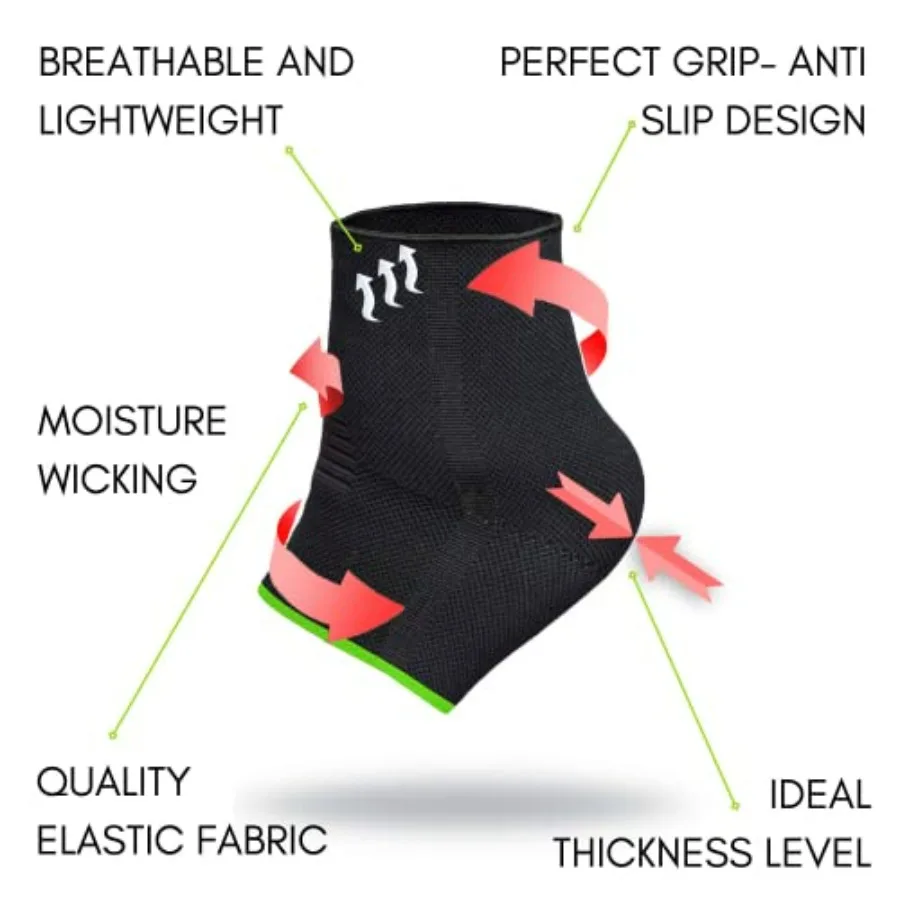 Ankle Compression Sleeve for Plantar Fasciitis – Support Socks, 1 Pair - alternate view