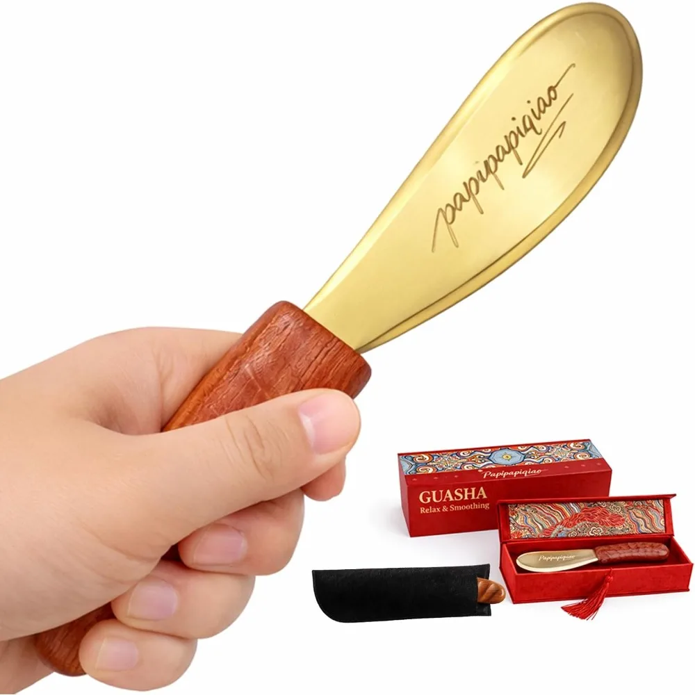 Copper Brass Gua Sha Scraper – IASTM Fascia & Soft Tissue Massage Tool