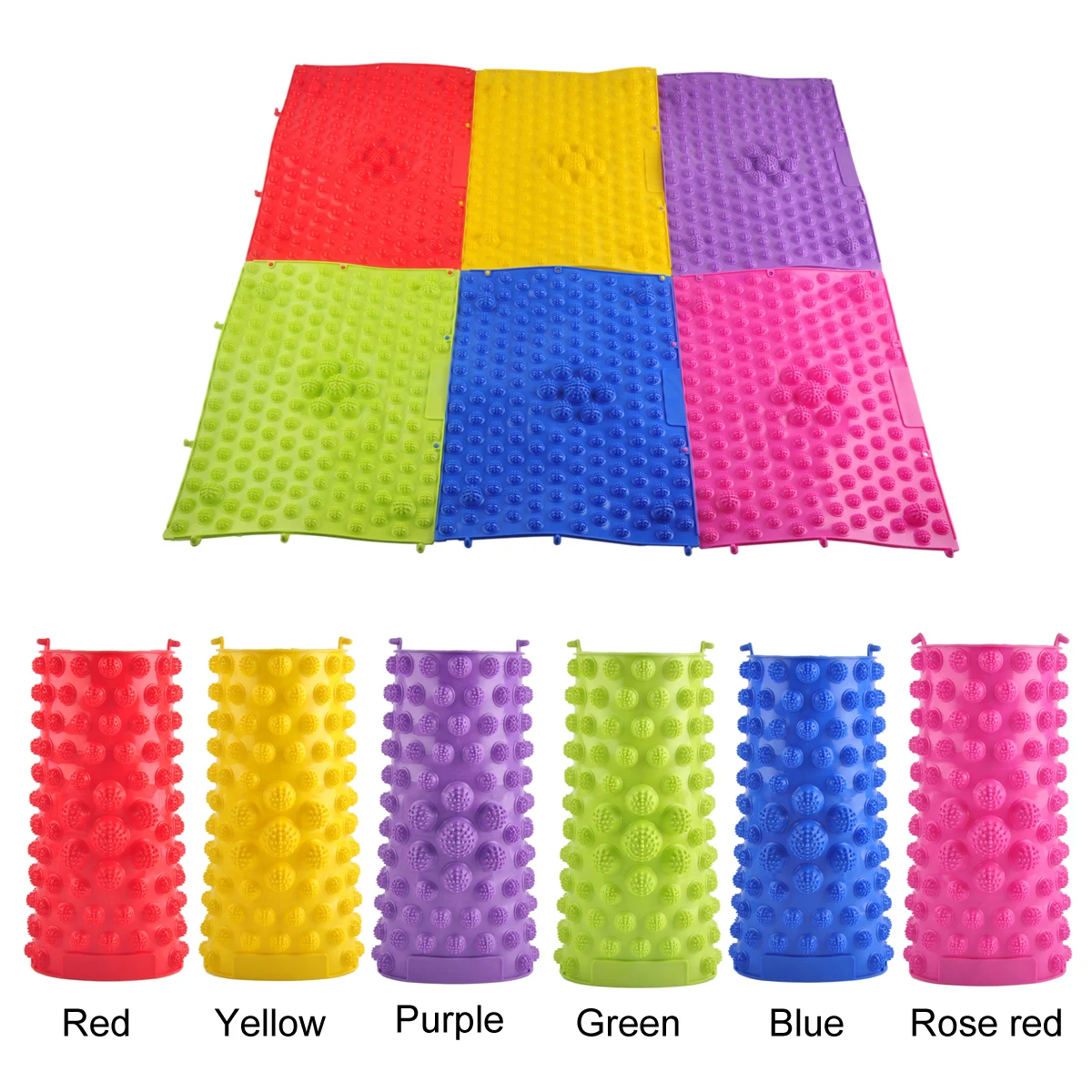 Acupuncture Foot Massage Mat – 2pc Reflexology Walking Mat Set - size and dimensions