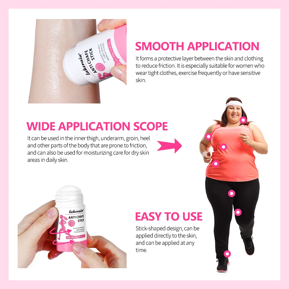 Anti-Chafe Stick for Runners – Anti-Friction Balm for Thighs, Heels & Arms - alternate view