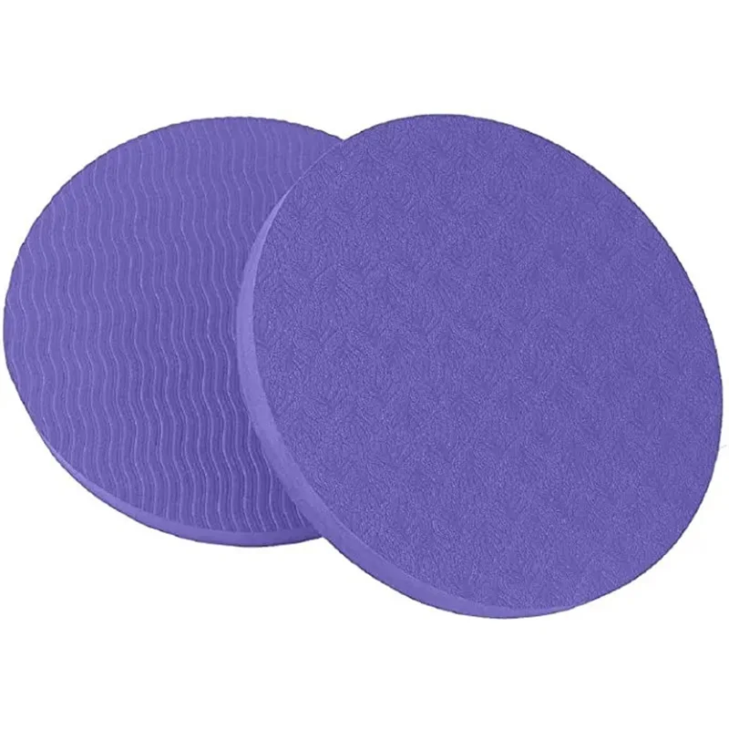 2PCS Set Portable Small Round Knee Pad Yoga Mats Flat Support - view 12