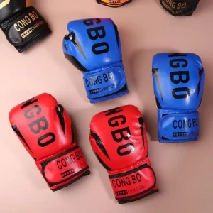 Kids Boxing Gloves – PU Leather Shock-Absorbing Muay Thai & Karate Mitts