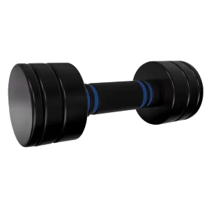 6-in-1 Adjustable Dumbbell 1–15 lb – Threaded Plates, Foam Handle