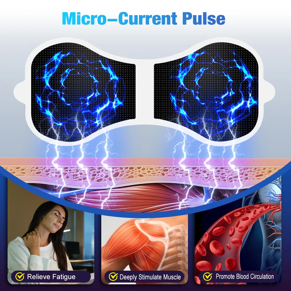 Wireless Heating Muscle Stimulator Electric Cervical Neck Massager Low Frequency 6 - alternate view