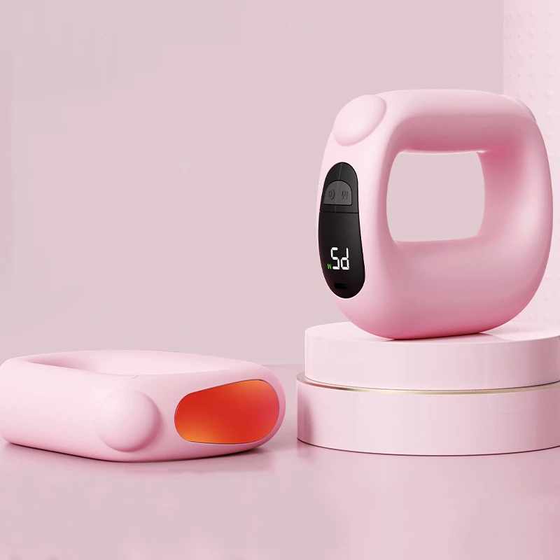 Vibrating Massage Ring with Heat & EMS – Handheld Neck & Shoulder Massager - close-up detail