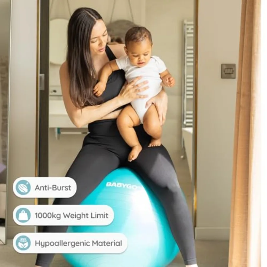 Birthing Ball with Guide Book – Pregnancy Yoga, Labour & Postnatal Exercise Ball - color options
