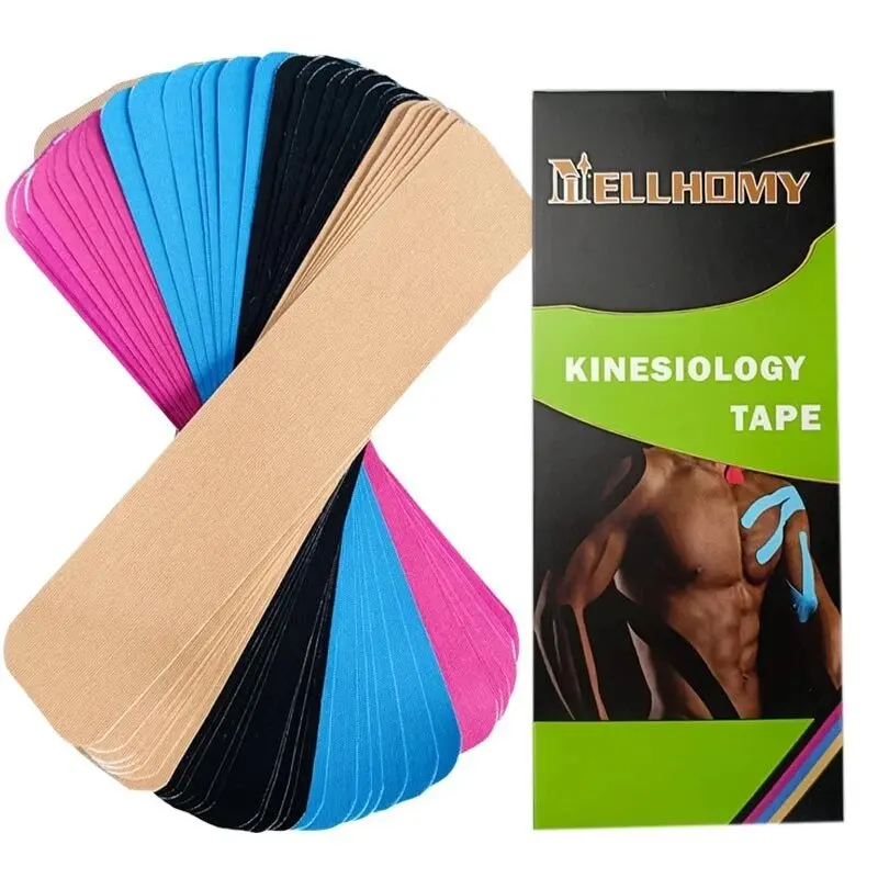 Kinesiology Tape 80pcs Precut Elastic Cotton Strips – Muscle & Joint Support - close-up detail