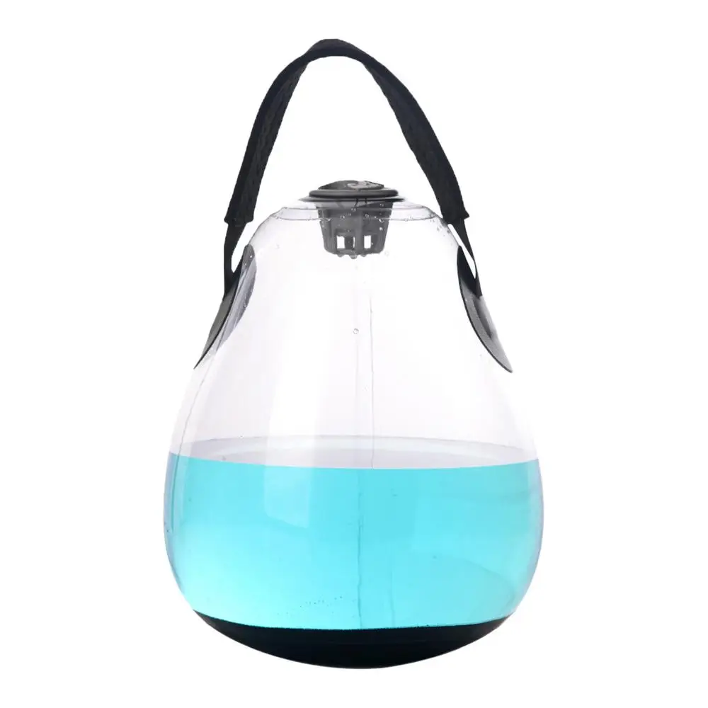 Fitness Inflatable Water Kettlebell Weighted Aqua Ball Workout Lifting Kettle Deep - packaging