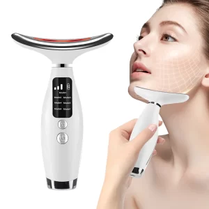 LED Neck & Face Lifting Massager – 7-Colour Light Therapy Device
