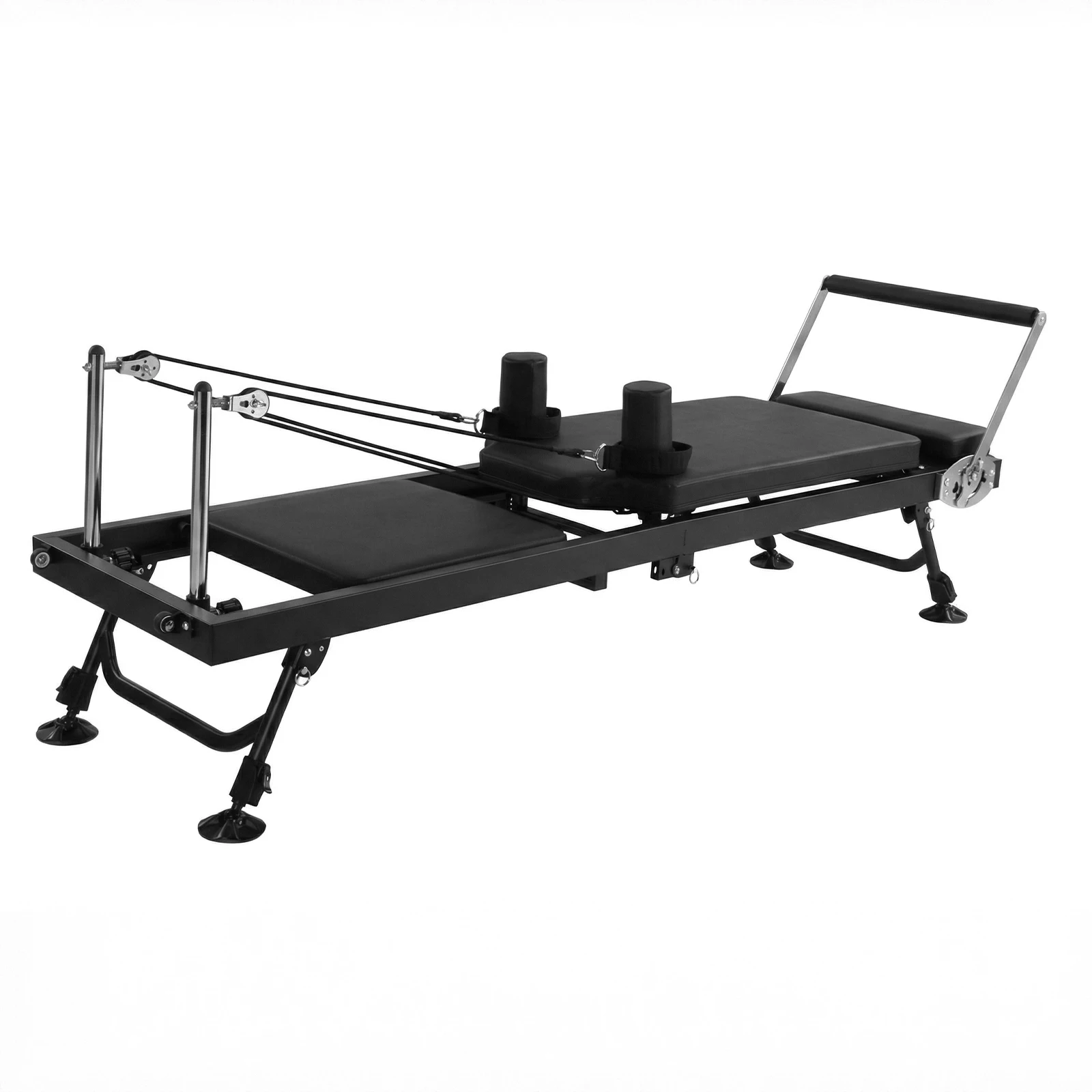 Foldable Pilates Reformer 78in - Spring Resistance Carriage for Home - color options