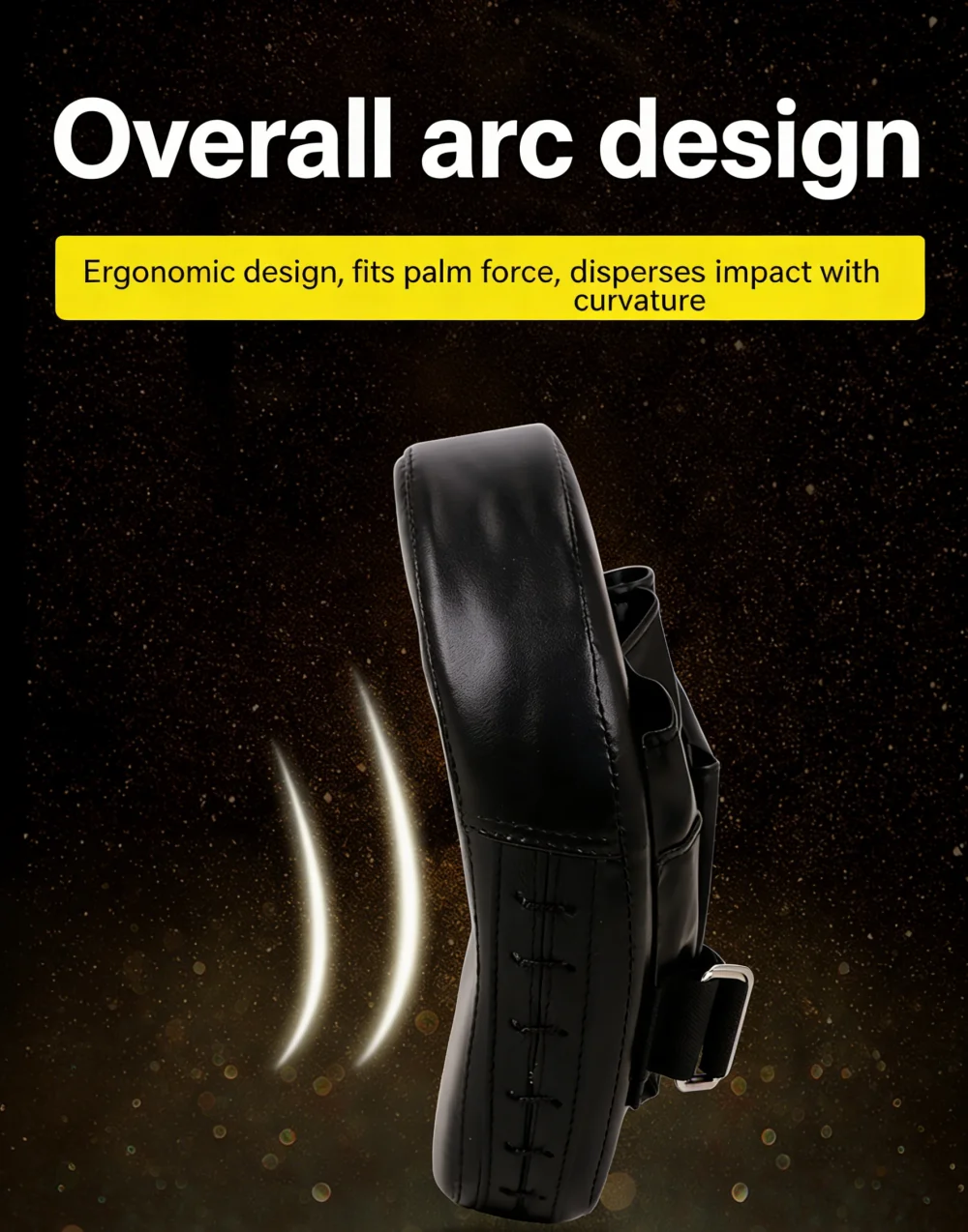 Curved Punch Target Mitt – Boxing, Taekwondo & Sanda Focus Pad - in use