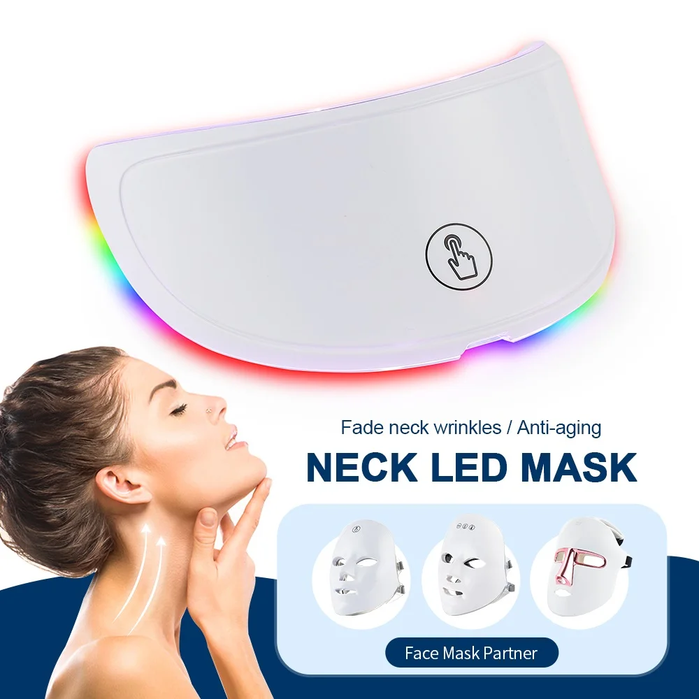 LED Neck Mask – 7-Colour Photon Anti-Wrinkle Neck Device - close-up detail