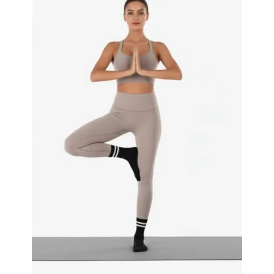 Non-Slip Pilates Grip Socks for Women – Barre, Yoga & Studio Athletic Socks - size and dimensions