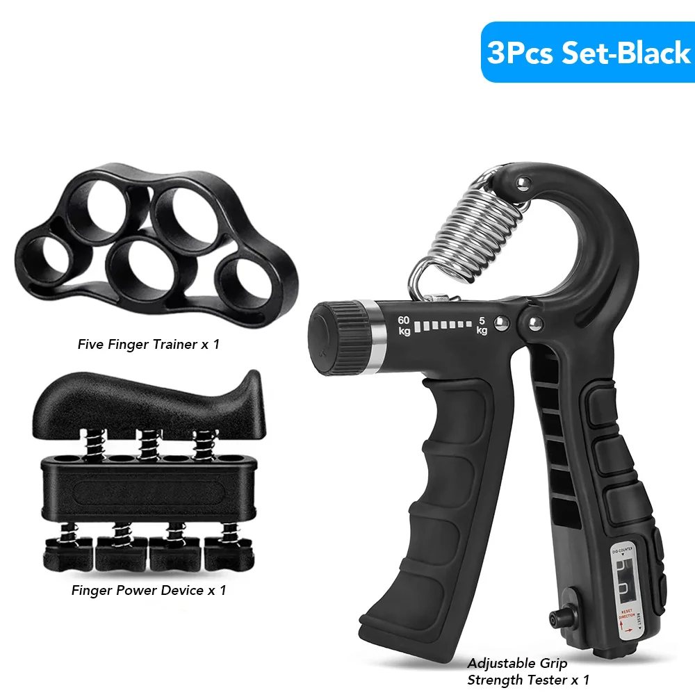 Adjustable Hand Gripper 5–60kg – Forearm & Grip Strength Trainer - detail view