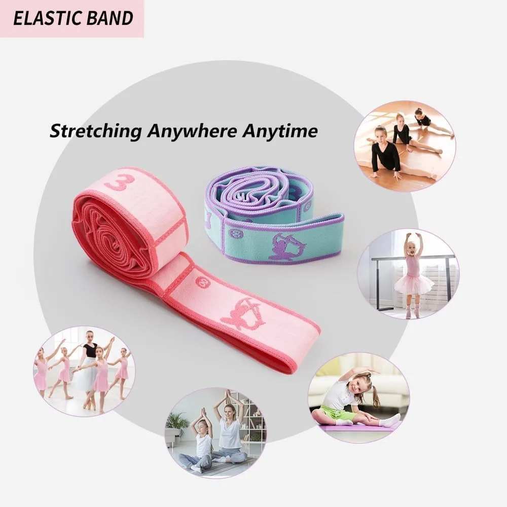 8-Loop Stretching Straps – 2pc Adjustable Yoga Flexibility Set - close-up detail