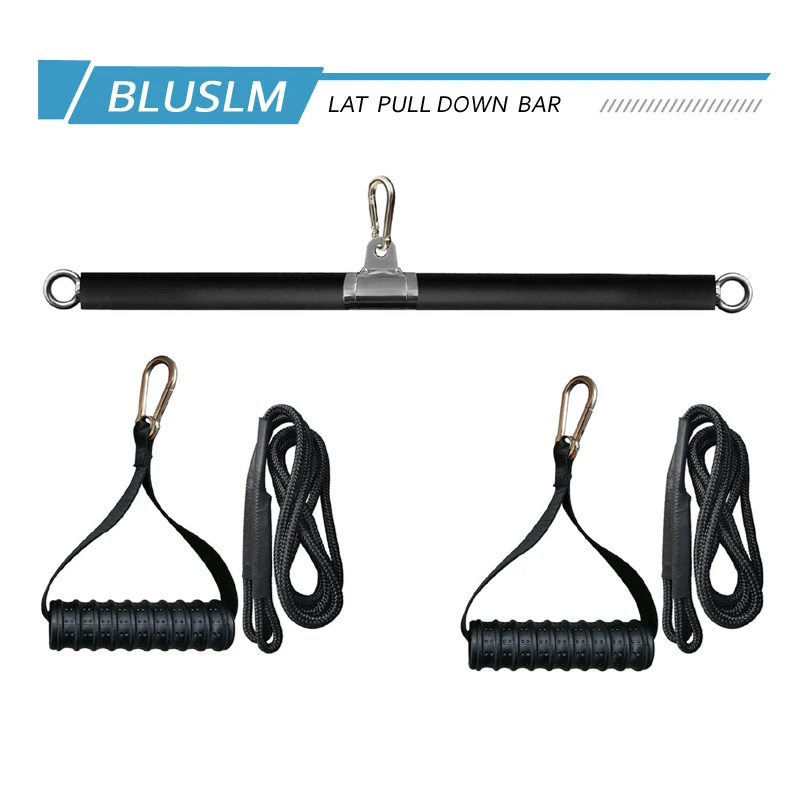 LAT Pulldown Bar Attachment – Straight Bar for Cables & Bands - close-up detail