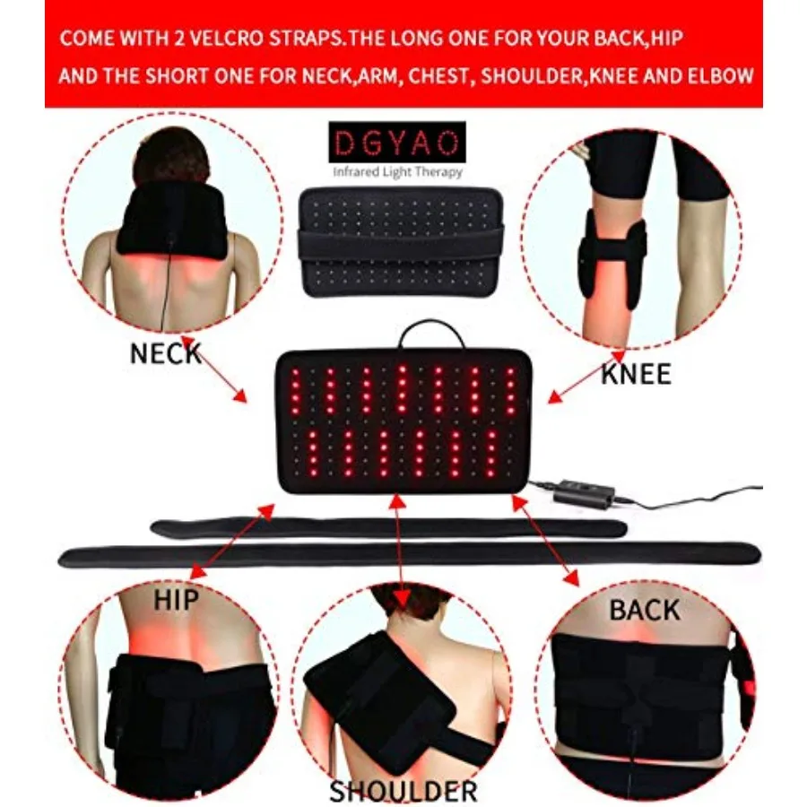 Red Light Therapy Belt – Infrared Wrap for Back, Shoulder & Joint Pain - close-up detail
