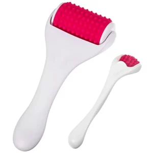 Muscle Roller Stick Set of 2 – Silicone Massage Roller for Neck, Back & Legs