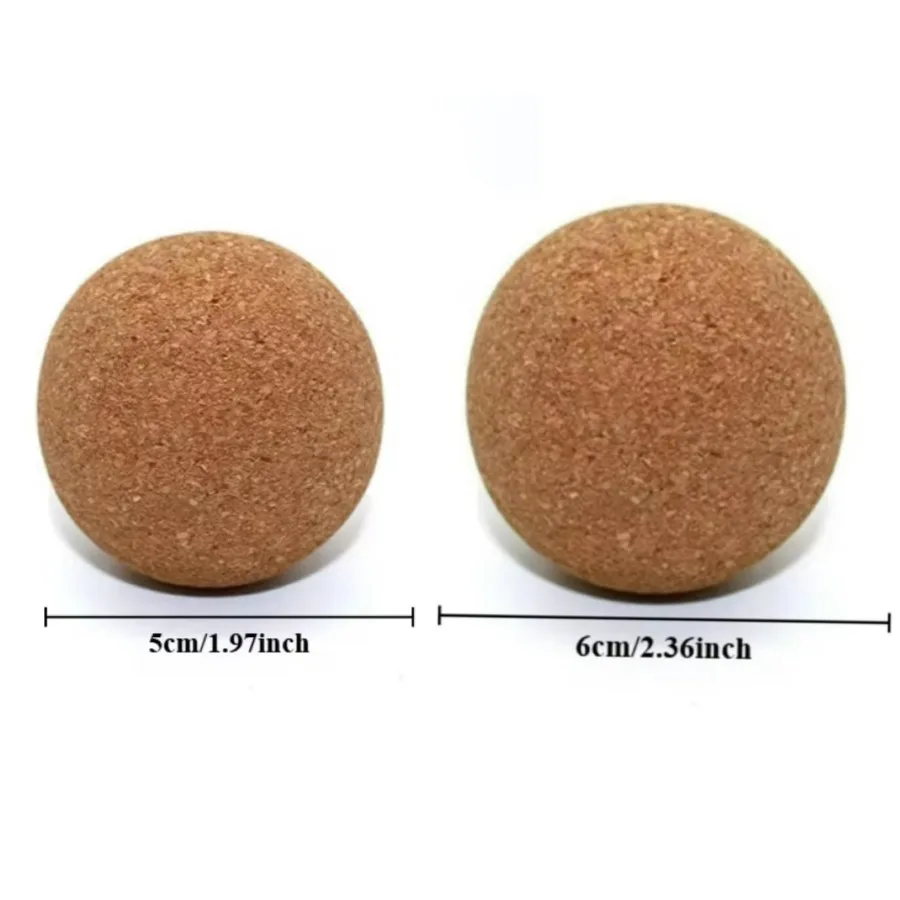 Cork Massage Balls 2-Pack – Trigger Point Release for Back & Shoulders - close-up detail