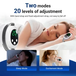 Microcurrent Sleep Aid Device – 20 Intensity Levels, Handheld Wind-Down